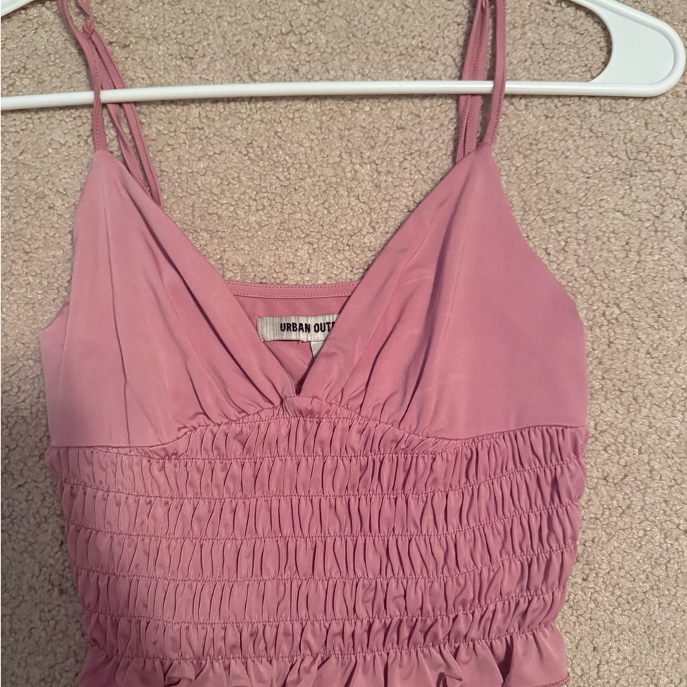 Urban Outfitters Blush Ruched Camisole